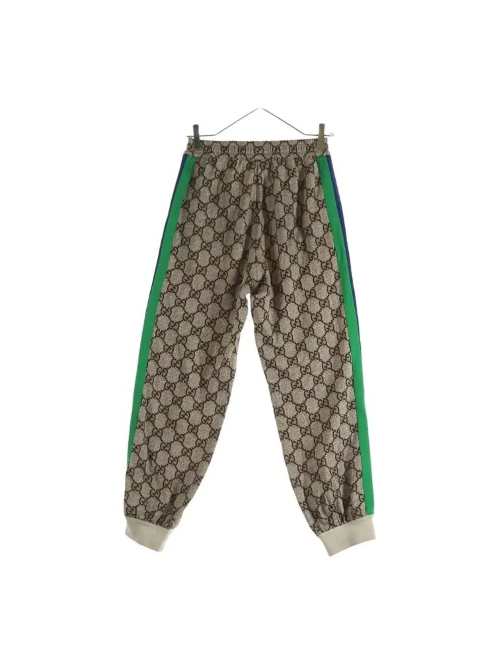 Gucci GG Sherry Line Side Jogger Track Long Pants Beige